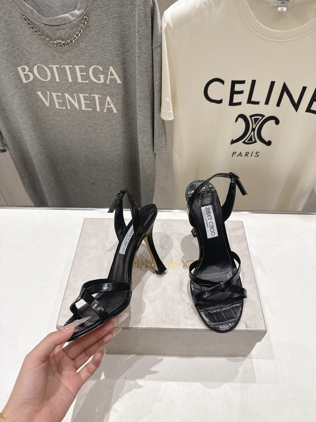 高版本出厂  JIMMY CHOO*｜JC/吉米周2026ss新款简约仙女风高跟鞋凉鞋原版套楦，完美的线