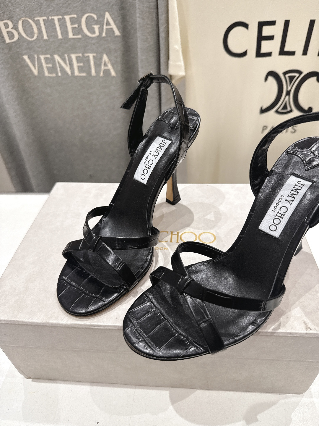 高版本出厂  JIMMY CHOO*｜JC/吉米周2026ss新款简约仙女风高跟鞋凉鞋原版套楦，完美的线