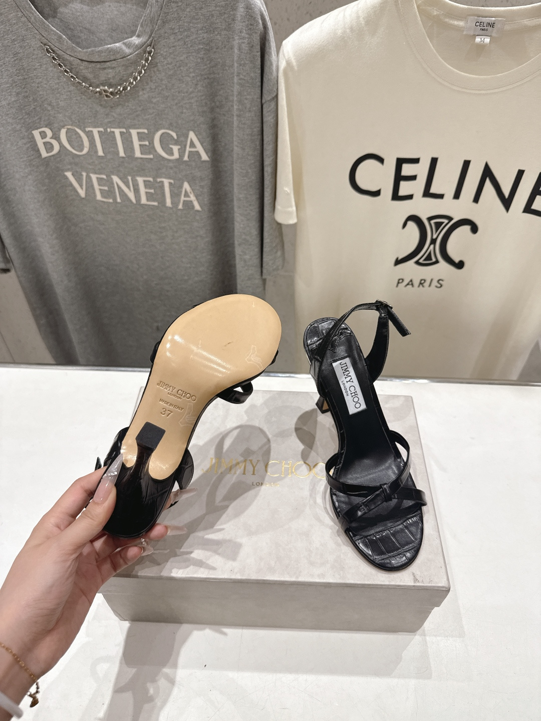 高版本出厂  JIMMY CHOO*｜JC/吉米周2026ss新款简约仙女风高跟鞋凉鞋原版套楦，完美的线