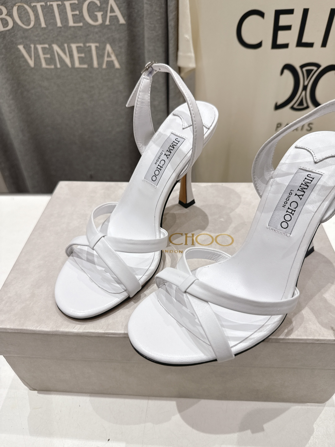 高版本出厂  JIMMY CHOO*｜JC/吉米周2026ss新款简约仙女风高跟鞋凉鞋原版套楦，完美的线