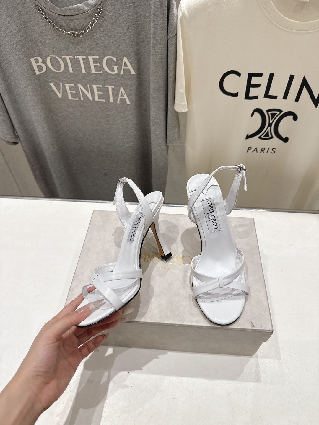高版本出厂  JIMMY CHOO*｜JC/吉米周2026ss新款简约仙女风高跟鞋凉鞋原版套楦，完美的线