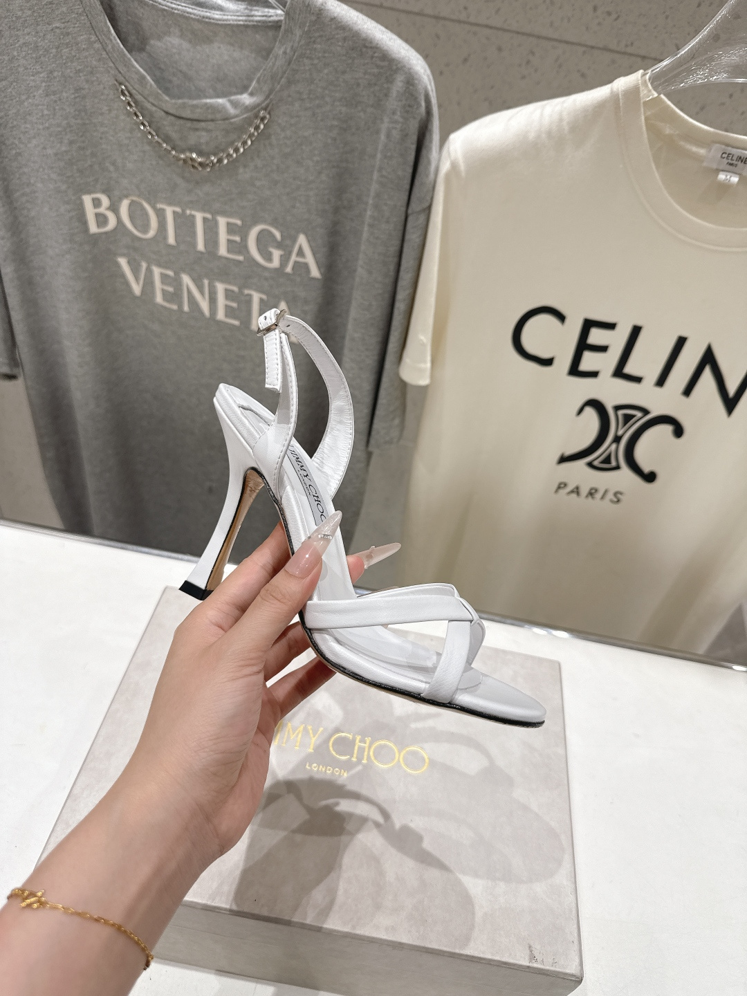 高版本出厂  JIMMY CHOO*｜JC/吉米周2026ss新款简约仙女风高跟鞋凉鞋原版套楦，完美的线