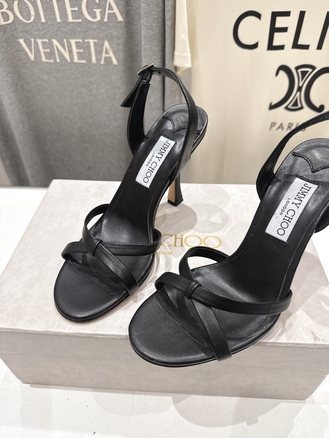高版本出厂  JIMMY CHOO*｜JC/吉米周2026ss新款简约仙女风高跟鞋凉鞋原版套楦，完美的线