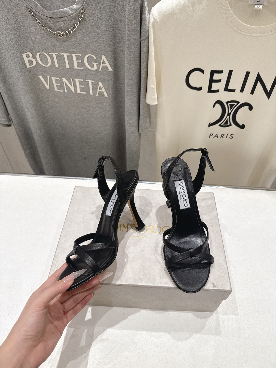 高版本出厂  JIMMY CHOO*｜JC/吉米周2026ss新款简约仙女风高跟鞋凉鞋原版套楦，完美的线