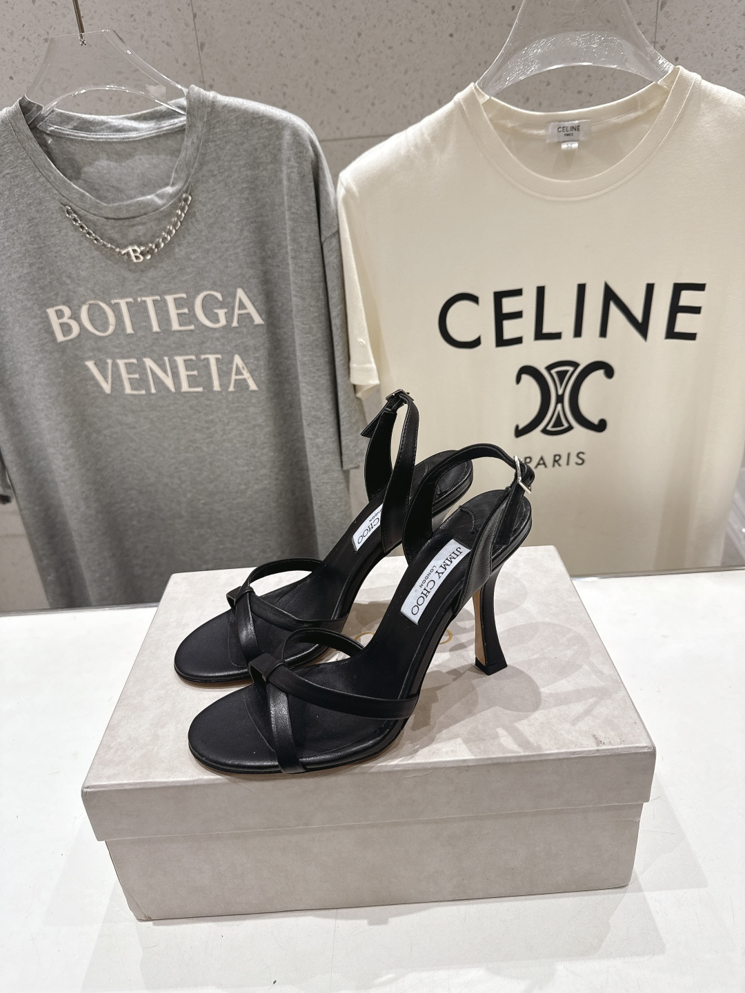 高版本出厂  JIMMY CHOO*｜JC/吉米周2026ss新款简约仙女风高跟鞋凉鞋原版套楦，完美的线