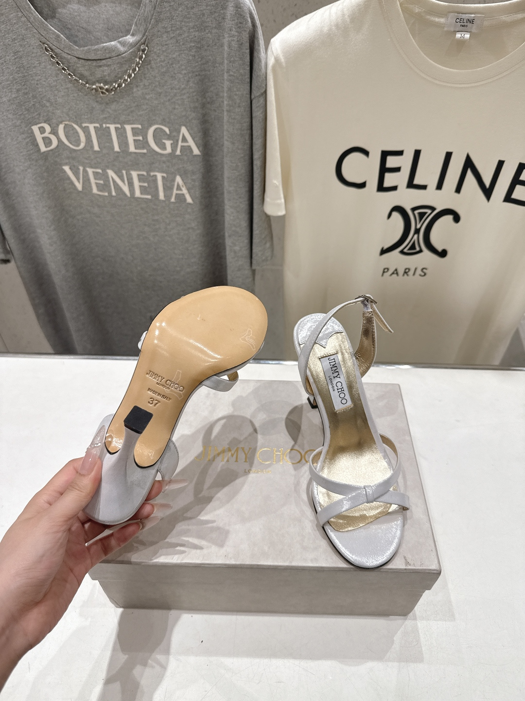 高版本出厂  JIMMY CHOO*｜JC/吉米周2026ss新款简约仙女风高跟鞋凉鞋原版套楦，完美的线