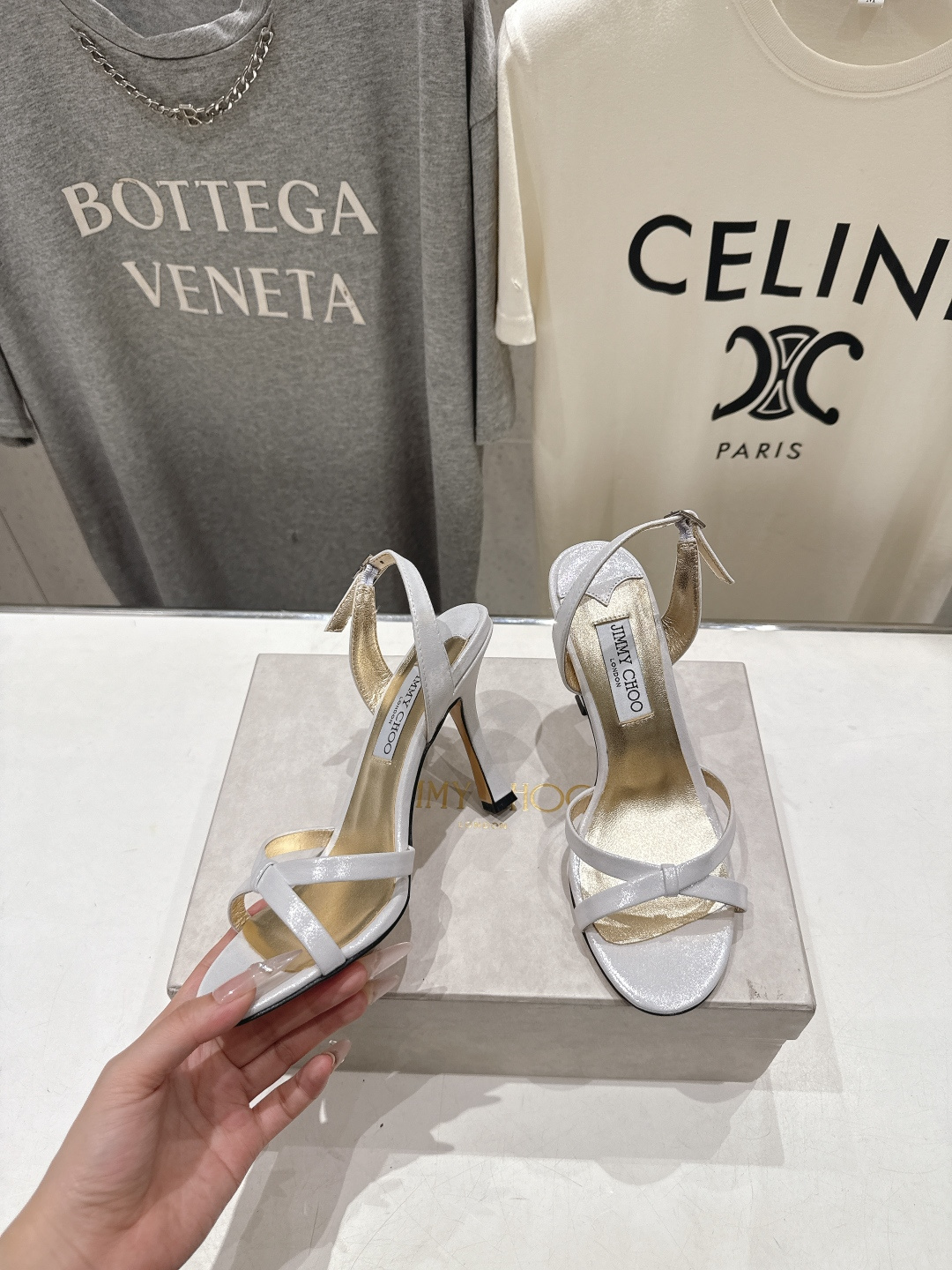 高版本出厂  JIMMY CHOO*｜JC/吉米周2026ss新款简约仙女风高跟鞋凉鞋原版套楦，完美的线