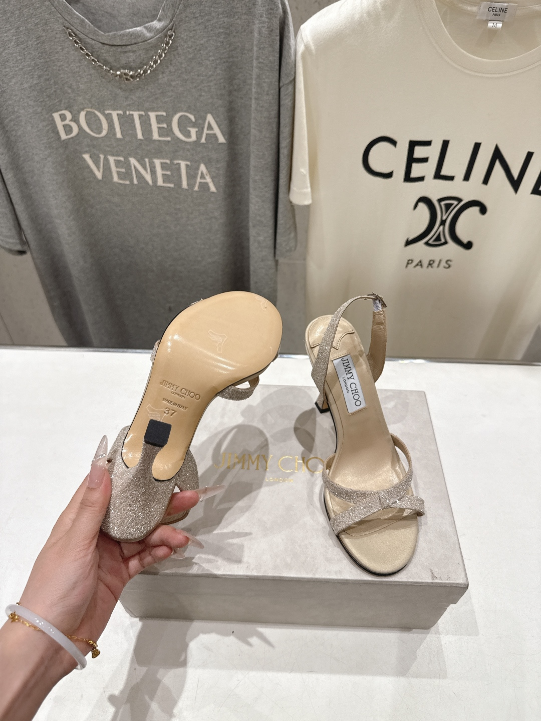 高版本出厂  JIMMY CHOO*｜JC/吉米周2026ss新款简约仙女风高跟鞋凉鞋原版套楦，完美的线
