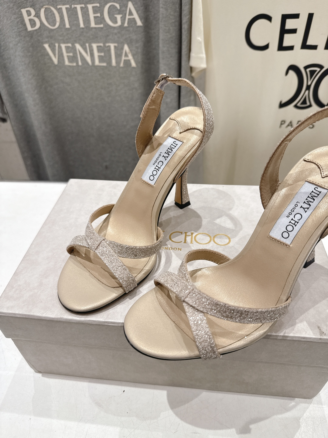 高版本出厂  JIMMY CHOO*｜JC/吉米周2026ss新款简约仙女风高跟鞋凉鞋原版套楦，完美的线