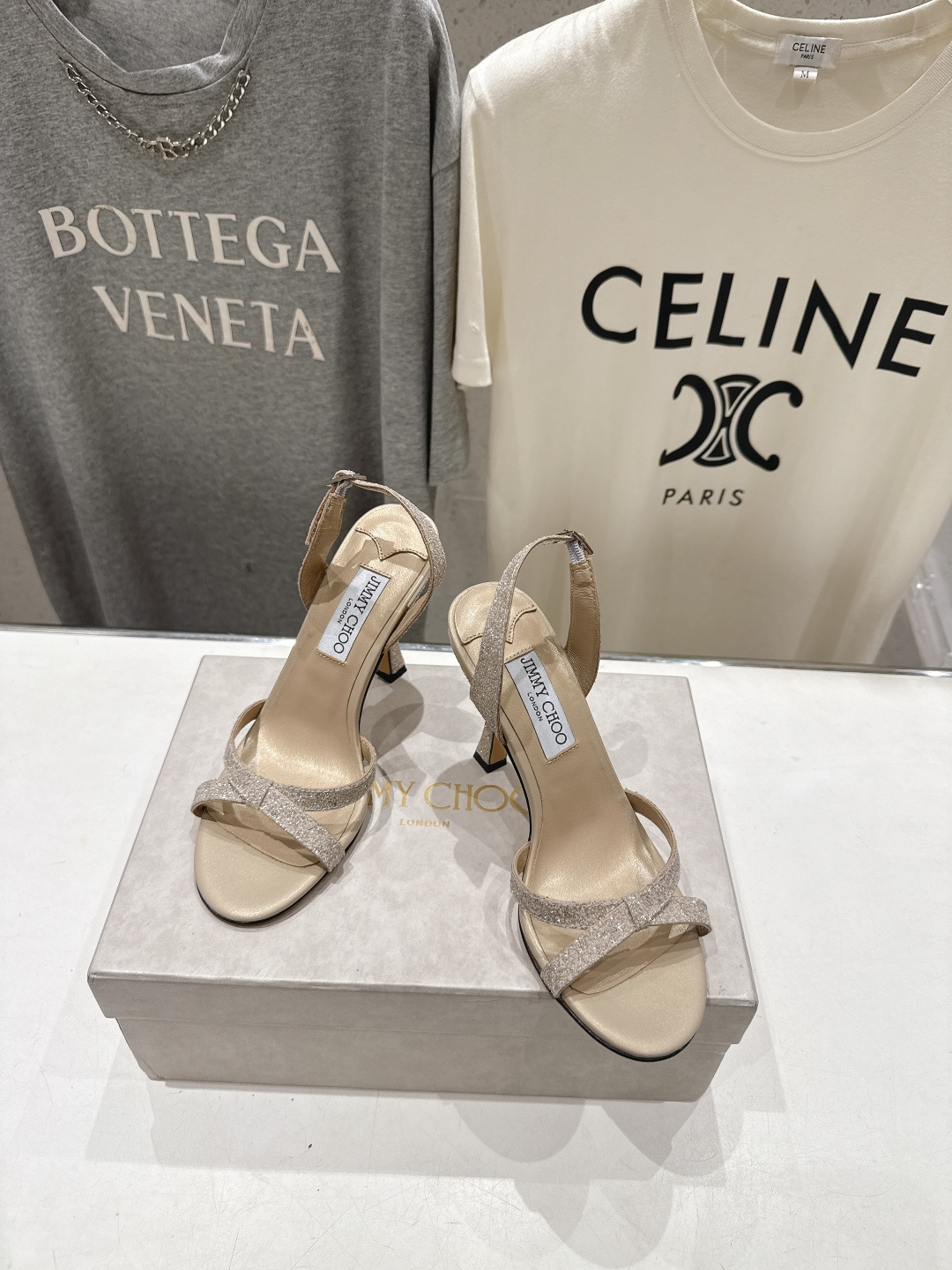 高版本出厂  JIMMY CHOO*｜JC/吉米周2026ss新款简约仙女风高跟鞋凉鞋原版套楦，完美的线