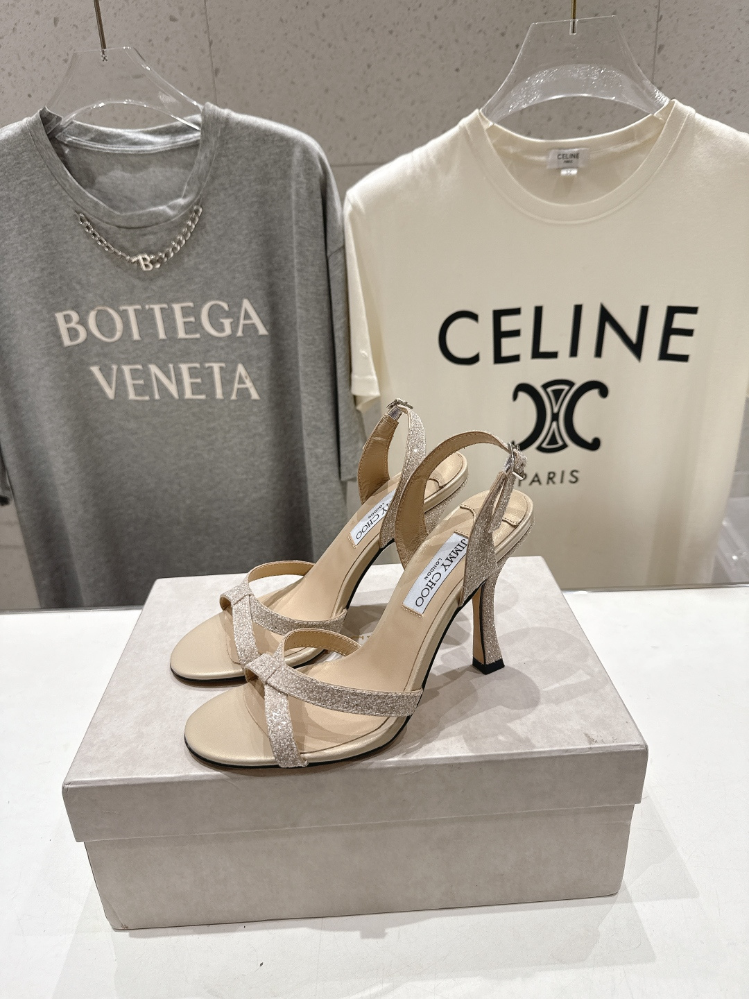 高版本出厂  JIMMY CHOO*｜JC/吉米周2026ss新款简约仙女风高跟鞋凉鞋原版套楦，完美的线