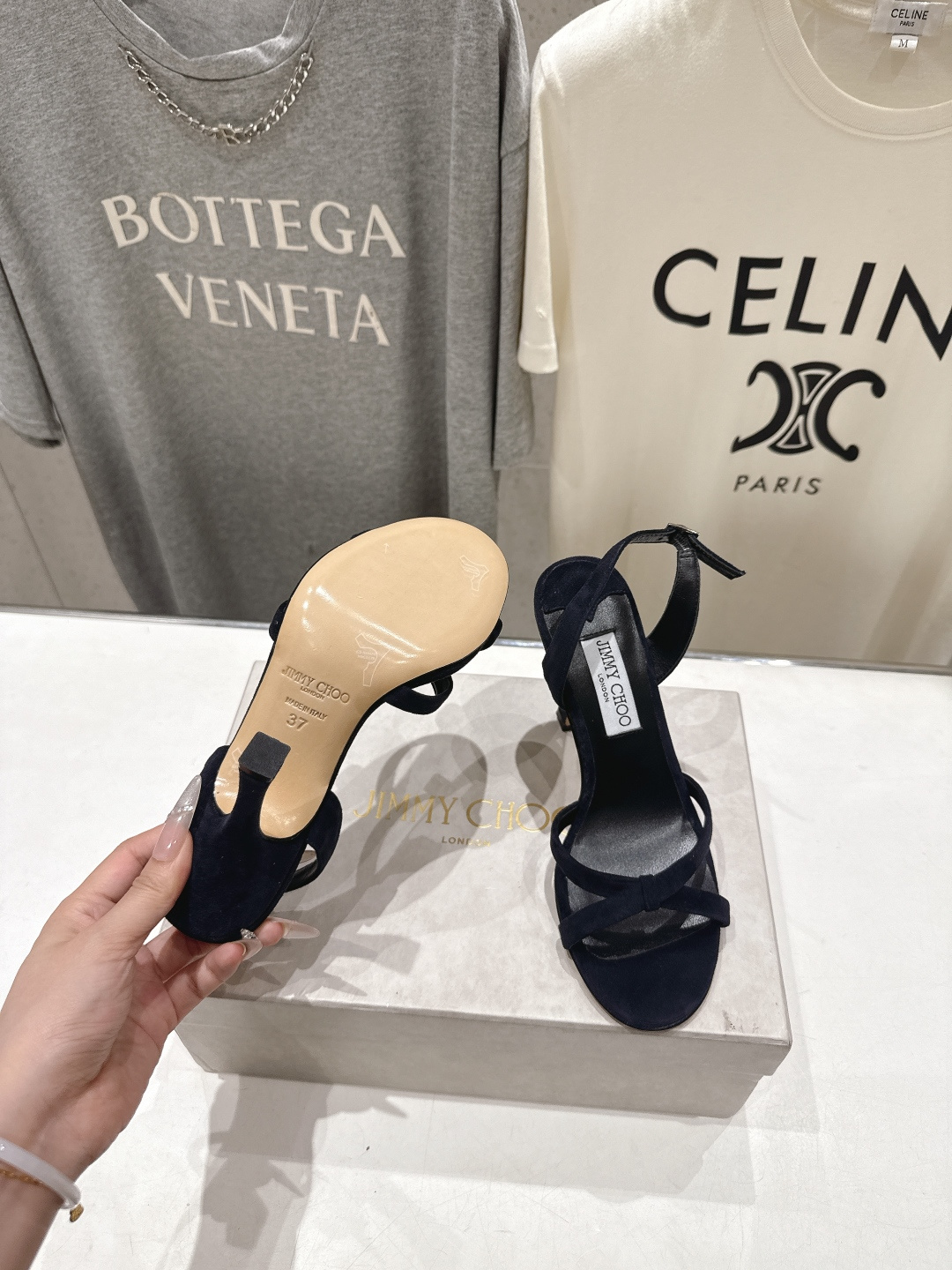 高版本出厂  JIMMY CHOO*｜JC/吉米周2026ss新款简约仙女风高跟鞋凉鞋原版套楦，完美的线
