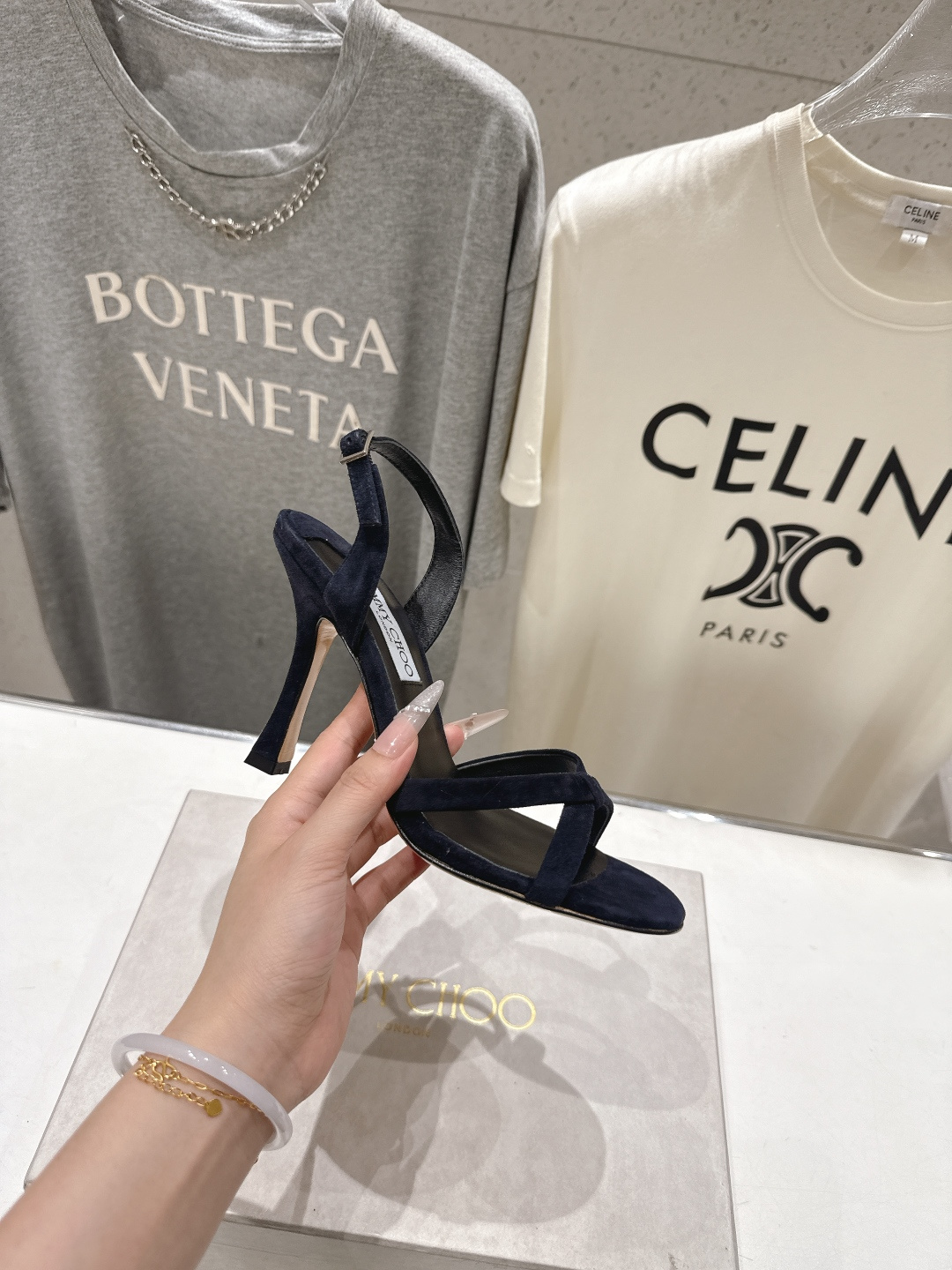 高版本出厂  JIMMY CHOO*｜JC/吉米周2026ss新款简约仙女风高跟鞋凉鞋原版套楦，完美的线