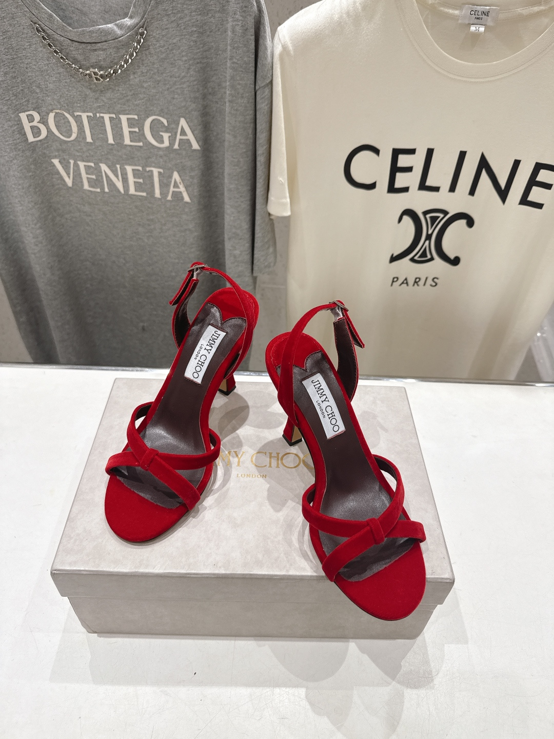 高版本出厂  JIMMY CHOO*｜JC/吉米周2026ss新款简约仙女风高跟鞋凉鞋原版套楦，完美的线