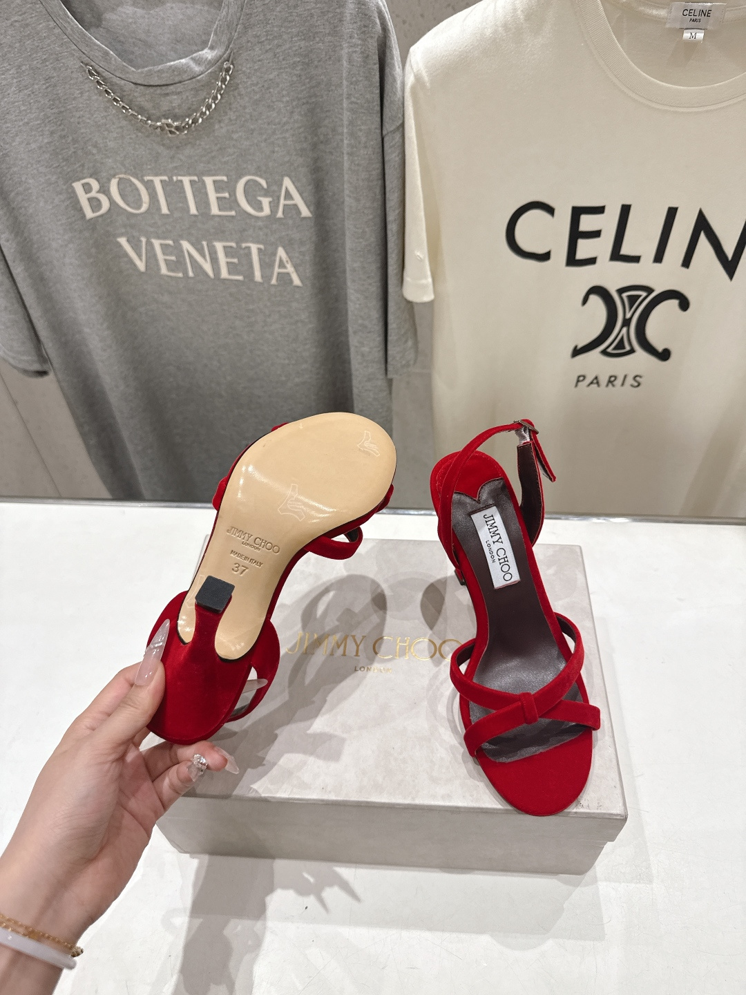 高版本出厂  JIMMY CHOO*｜JC/吉米周2026ss新款简约仙女风高跟鞋凉鞋原版套楦，完美的线