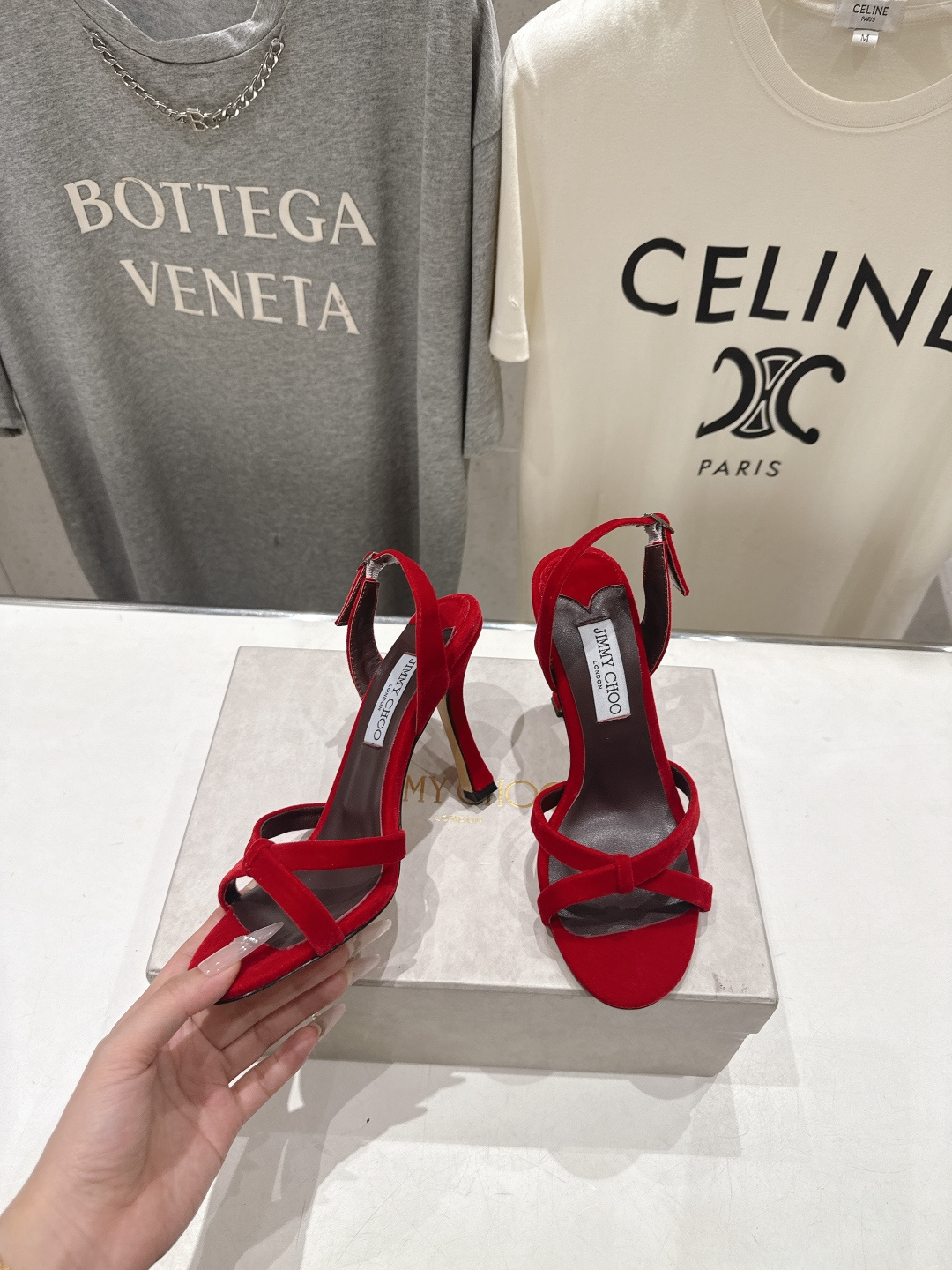 高版本出厂  JIMMY CHOO*｜JC/吉米周2026ss新款简约仙女风高跟鞋凉鞋原版套楦，完美的线