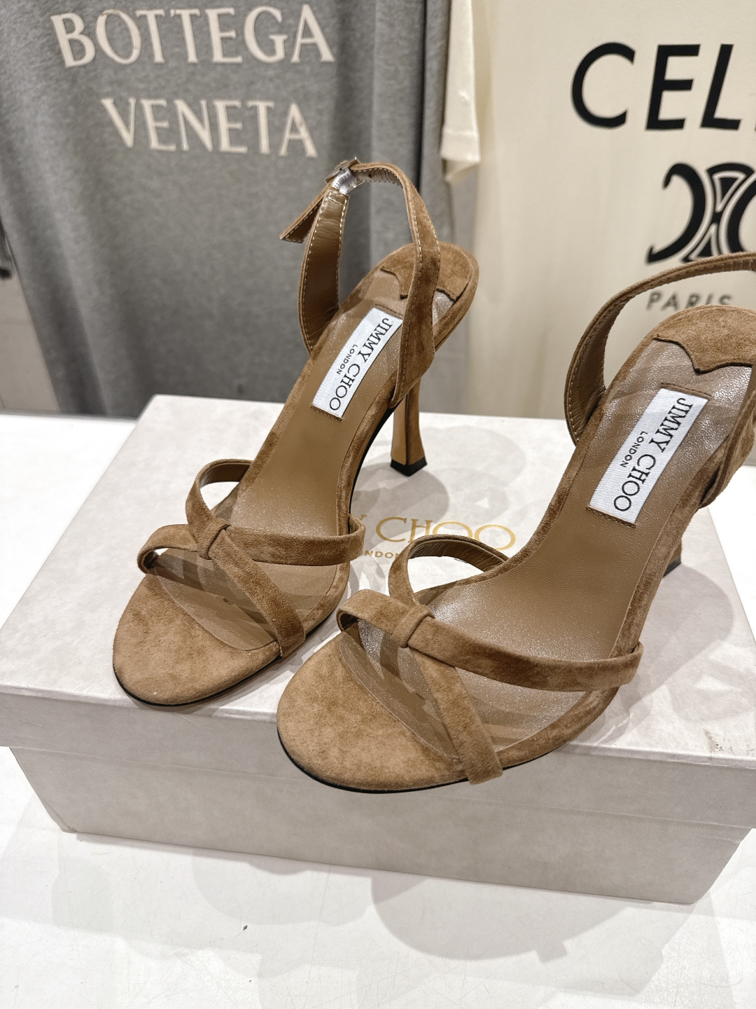高版本出厂  JIMMY CHOO*｜JC/吉米周2026ss新款简约仙女风高跟鞋凉鞋原版套楦，完美的线