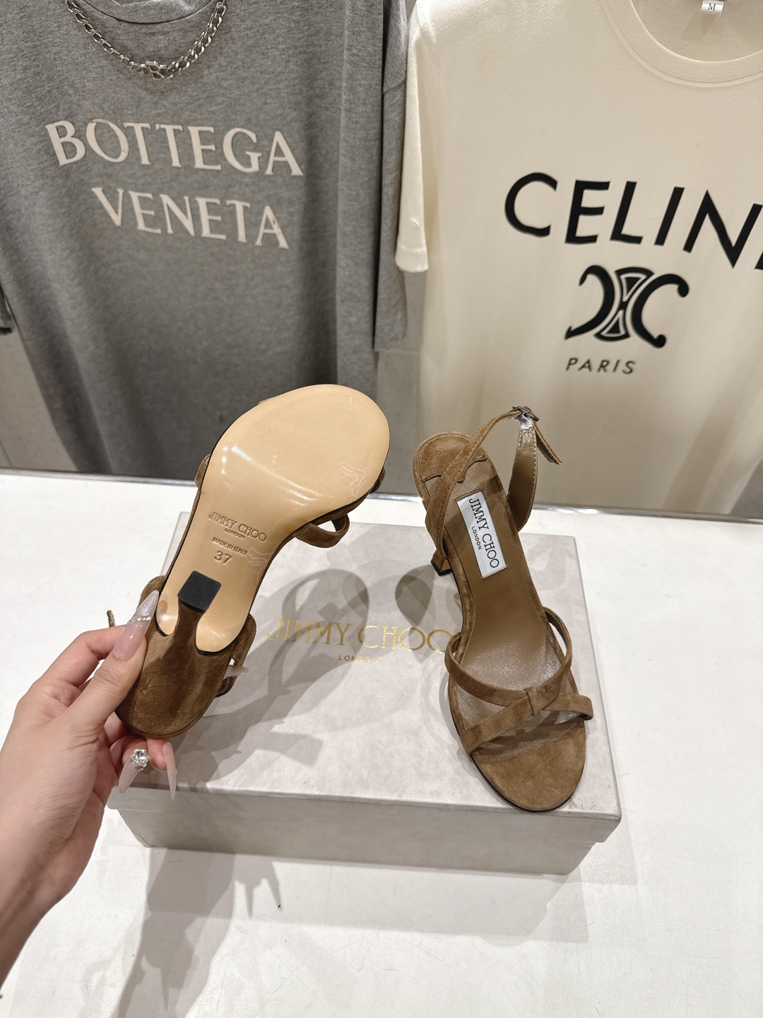 高版本出厂  JIMMY CHOO*｜JC/吉米周2026ss新款简约仙女风高跟鞋凉鞋原版套楦，完美的线
