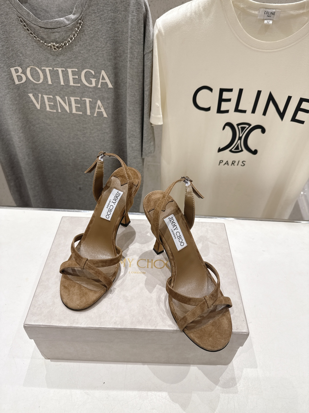 高版本出厂  JIMMY CHOO*｜JC/吉米周2026ss新款简约仙女风高跟鞋凉鞋原版套楦，完美的线