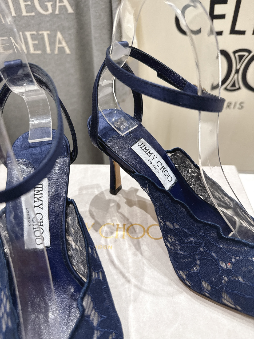高版本出厂  JIMMY CHOO*｜JC/吉米周2026ss新款尖头蕾丝网纱高跟鞋凉鞋原版套楦，完美的