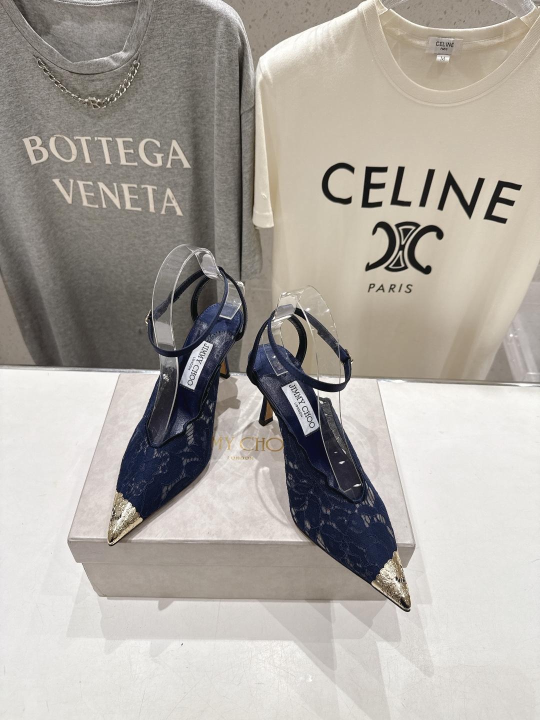 高版本出厂  JIMMY CHOO*｜JC/吉米周2026ss新款尖头蕾丝网纱高跟鞋凉鞋原版套楦，完美的