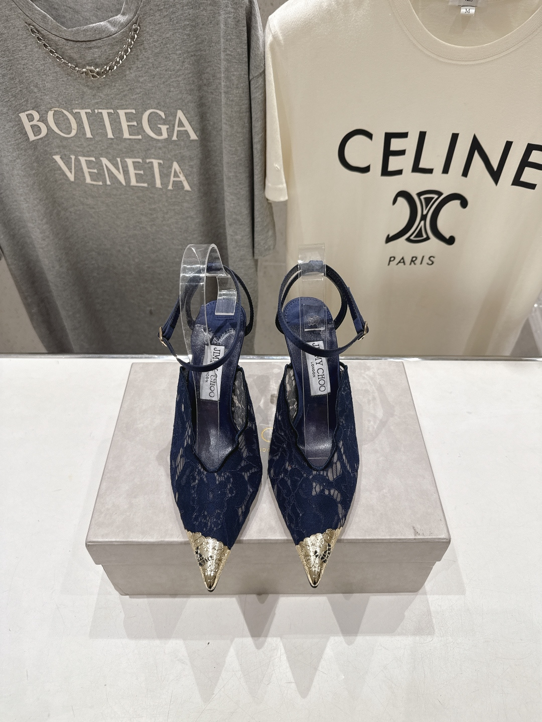高版本出厂  JIMMY CHOO*｜JC/吉米周2026ss新款尖头蕾丝网纱高跟鞋凉鞋原版套楦，完美的