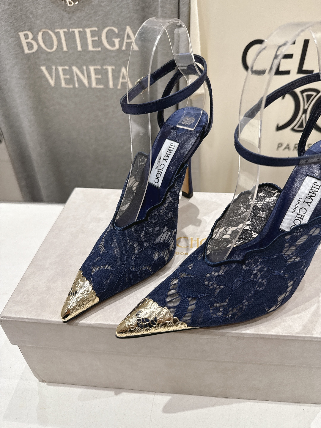 高版本出厂  JIMMY CHOO*｜JC/吉米周2026ss新款尖头蕾丝网纱高跟鞋凉鞋原版套楦，完美的