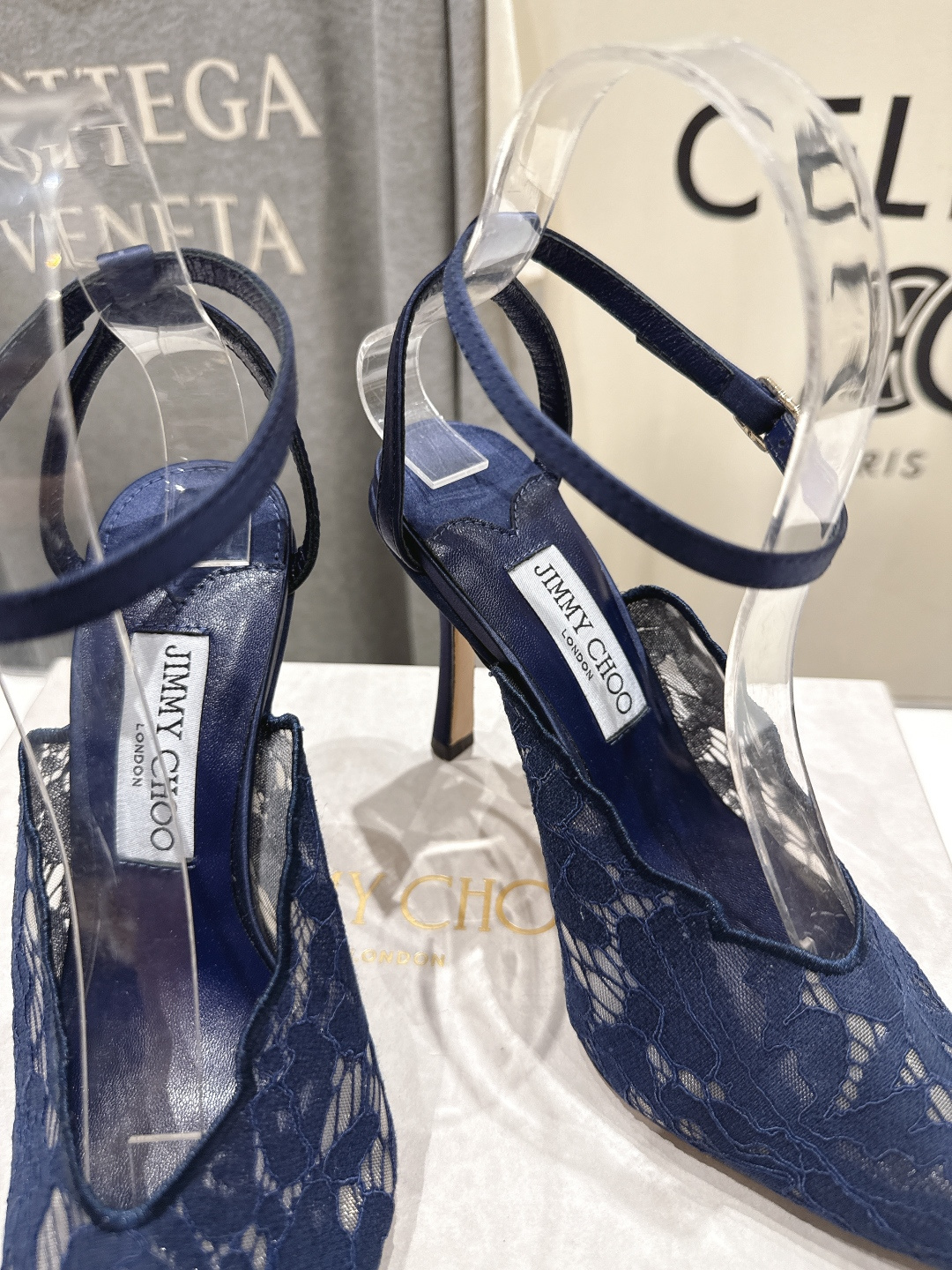 高版本出厂  JIMMY CHOO*｜JC/吉米周2026ss新款尖头蕾丝网纱高跟鞋凉鞋原版套楦，完美的