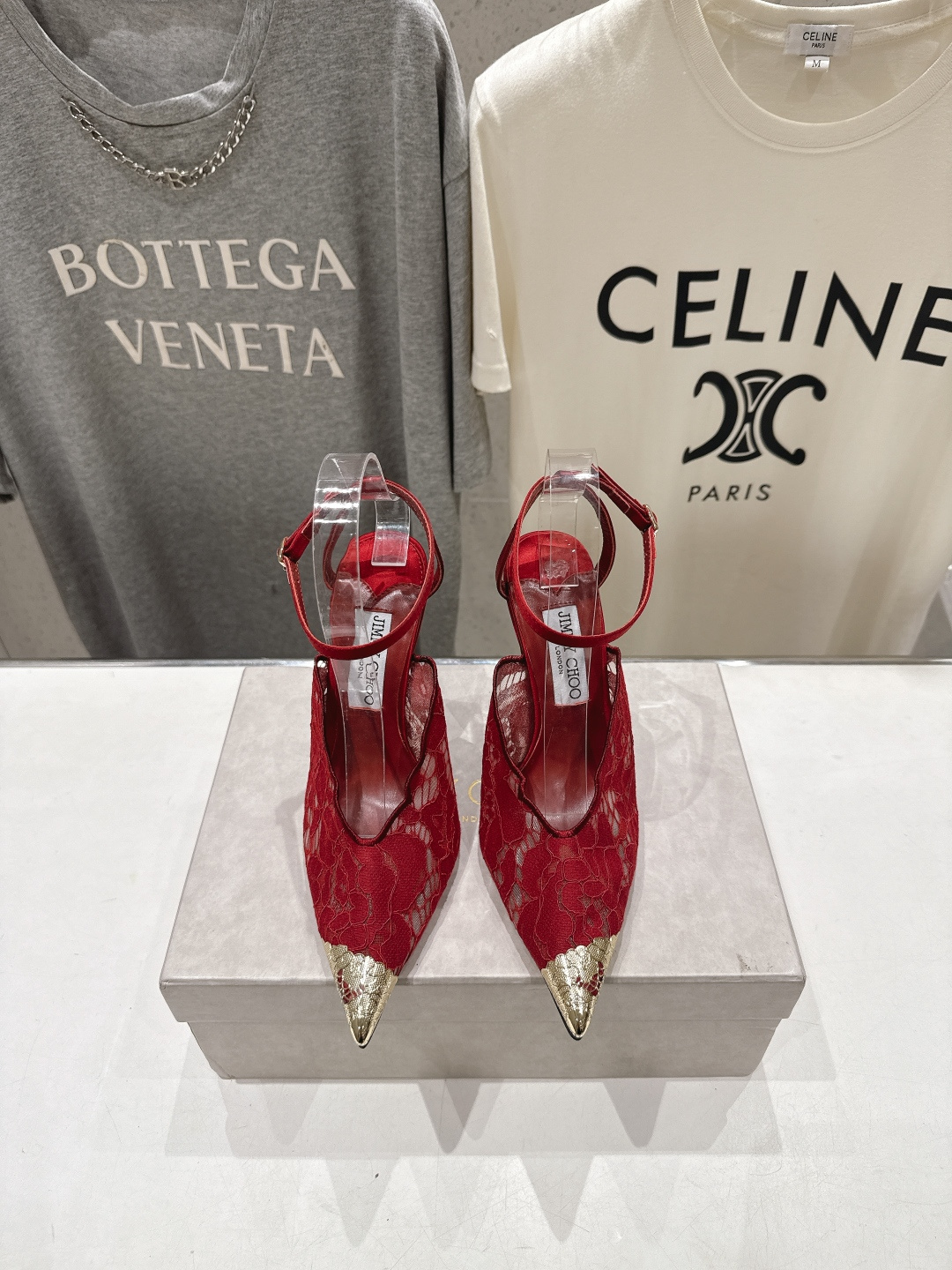 高版本出厂  JIMMY CHOO*｜JC/吉米周2026ss新款尖头蕾丝网纱高跟鞋凉鞋原版套楦，完美的