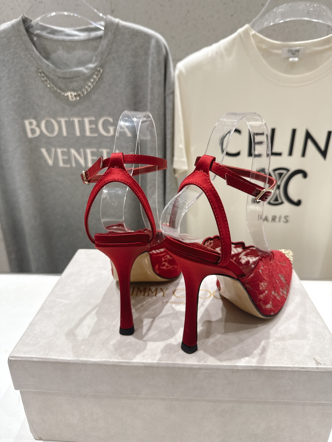 高版本出厂  JIMMY CHOO*｜JC/吉米周2026ss新款尖头蕾丝网纱高跟鞋凉鞋原版套楦，完美的