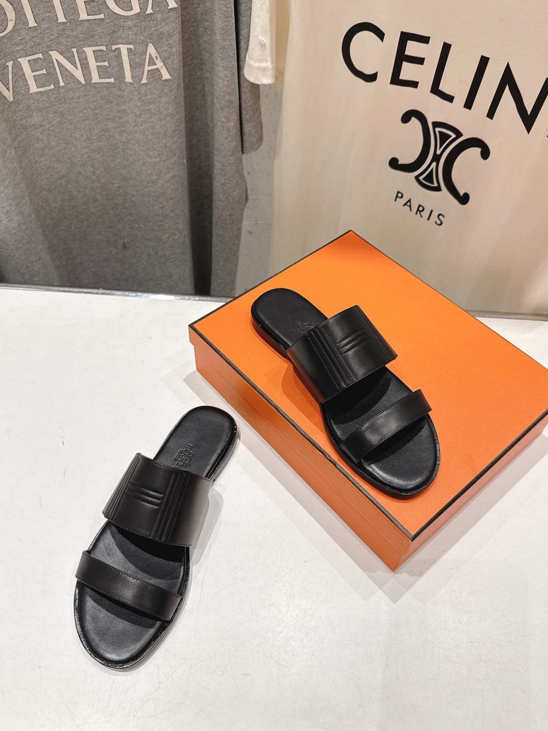 高版本出厂  Hermer...26ss new arrival～爱马仕H家新款拖鞋平底二舅拖鞋原版工艺