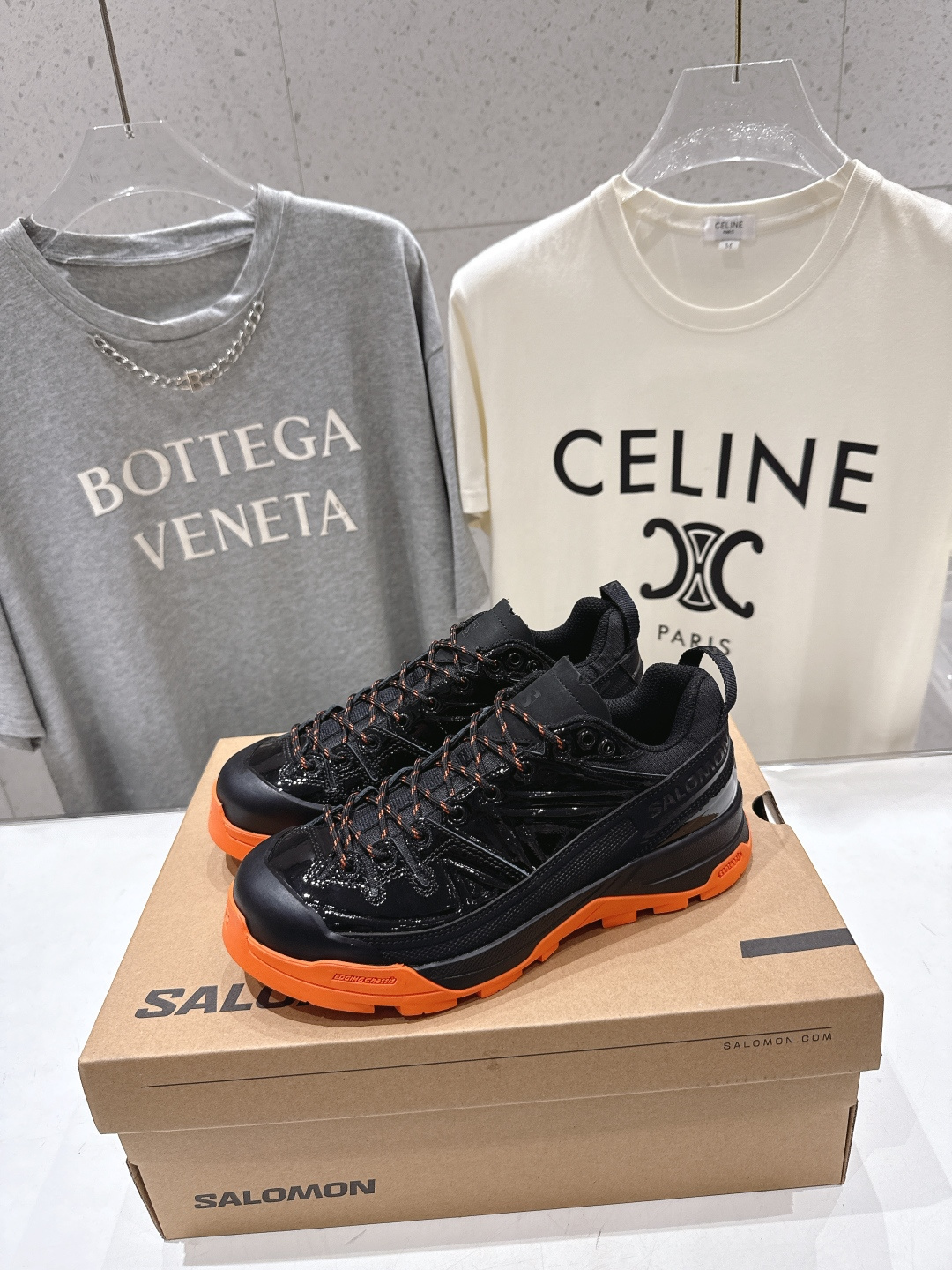 高版本出厂  情侣款 Salomon萨洛蒙F055 2026ss最新款休闲运动鞋厚底登山德比鞋跑步鞋～男