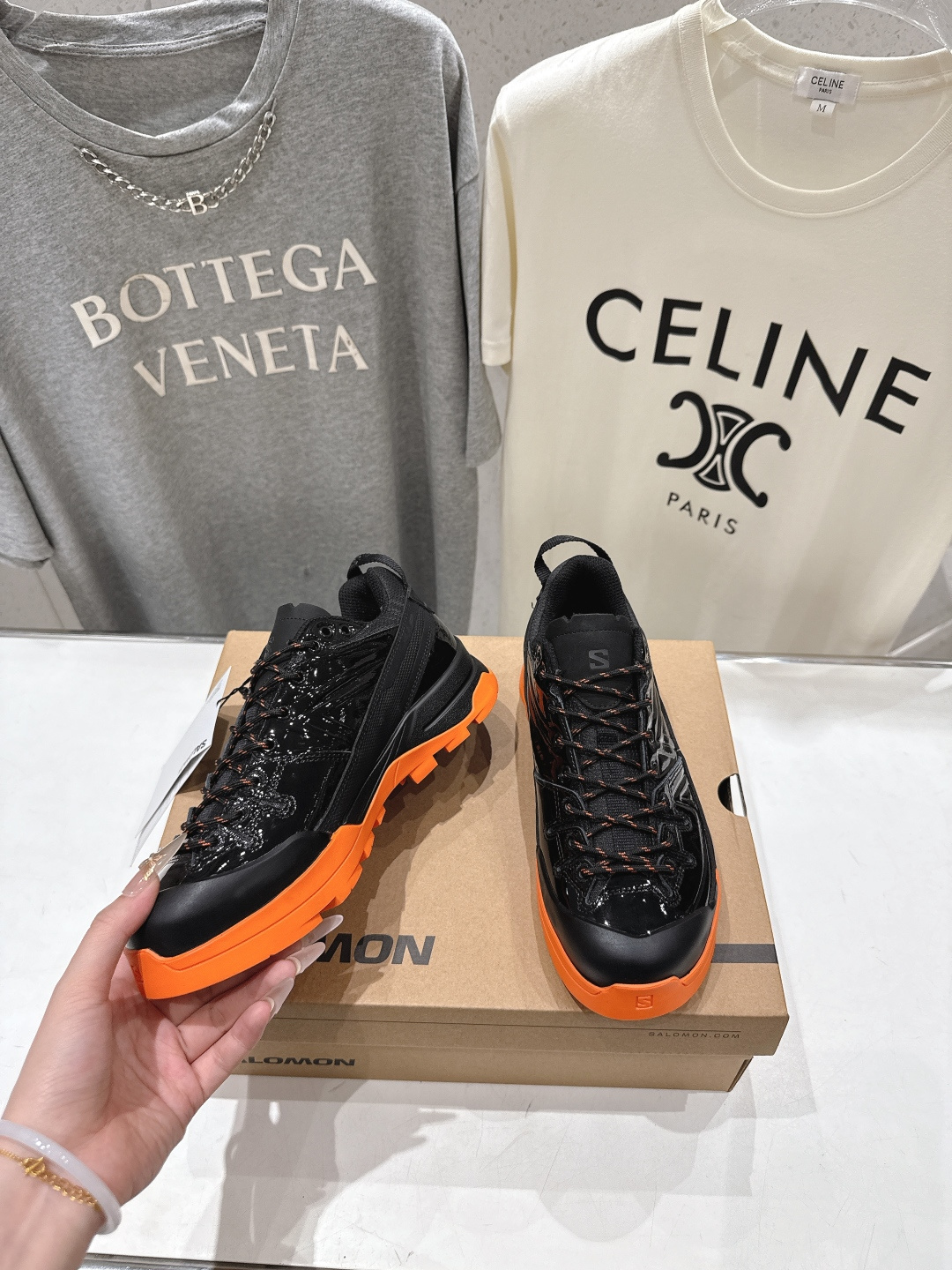 高版本出厂  情侣款 Salomon萨洛蒙F055 2026ss最新款休闲运动鞋厚底登山德比鞋跑步鞋～男