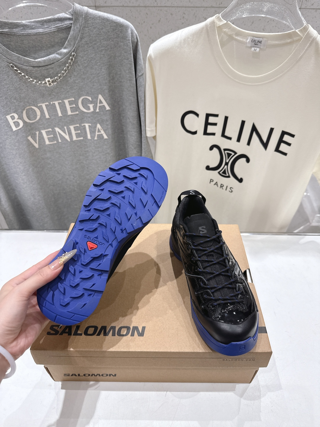 高版本出厂  情侣款 Salomon萨洛蒙F055 2026ss最新款休闲运动鞋厚底登山德比鞋跑步鞋～男