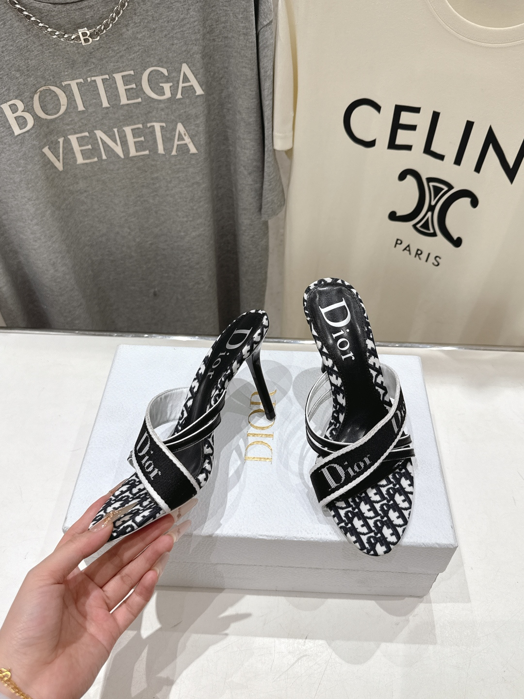 高版本出厂 Dior*迪奥F031D家2026ss夏季新款高跟拖鞋♕♕公主范十足，颜色非常抬肤色，迷人的