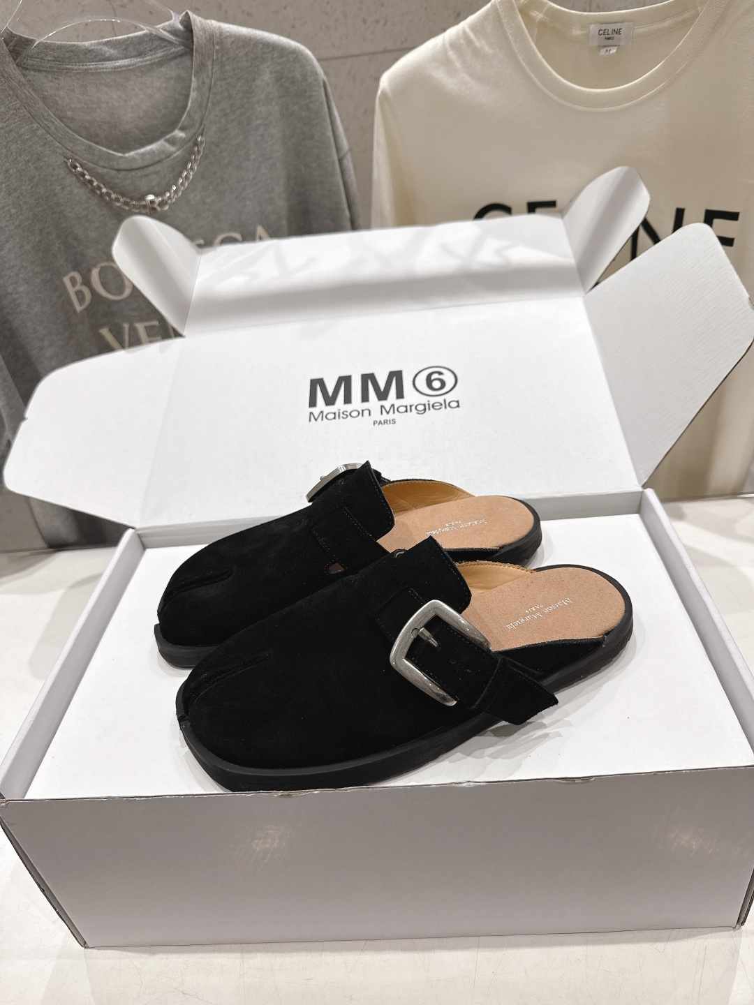 高版本出厂  Maison Margiela 马吉拉MM6新款平底分趾勃肯半包拖鞋2026独家新品首发 
