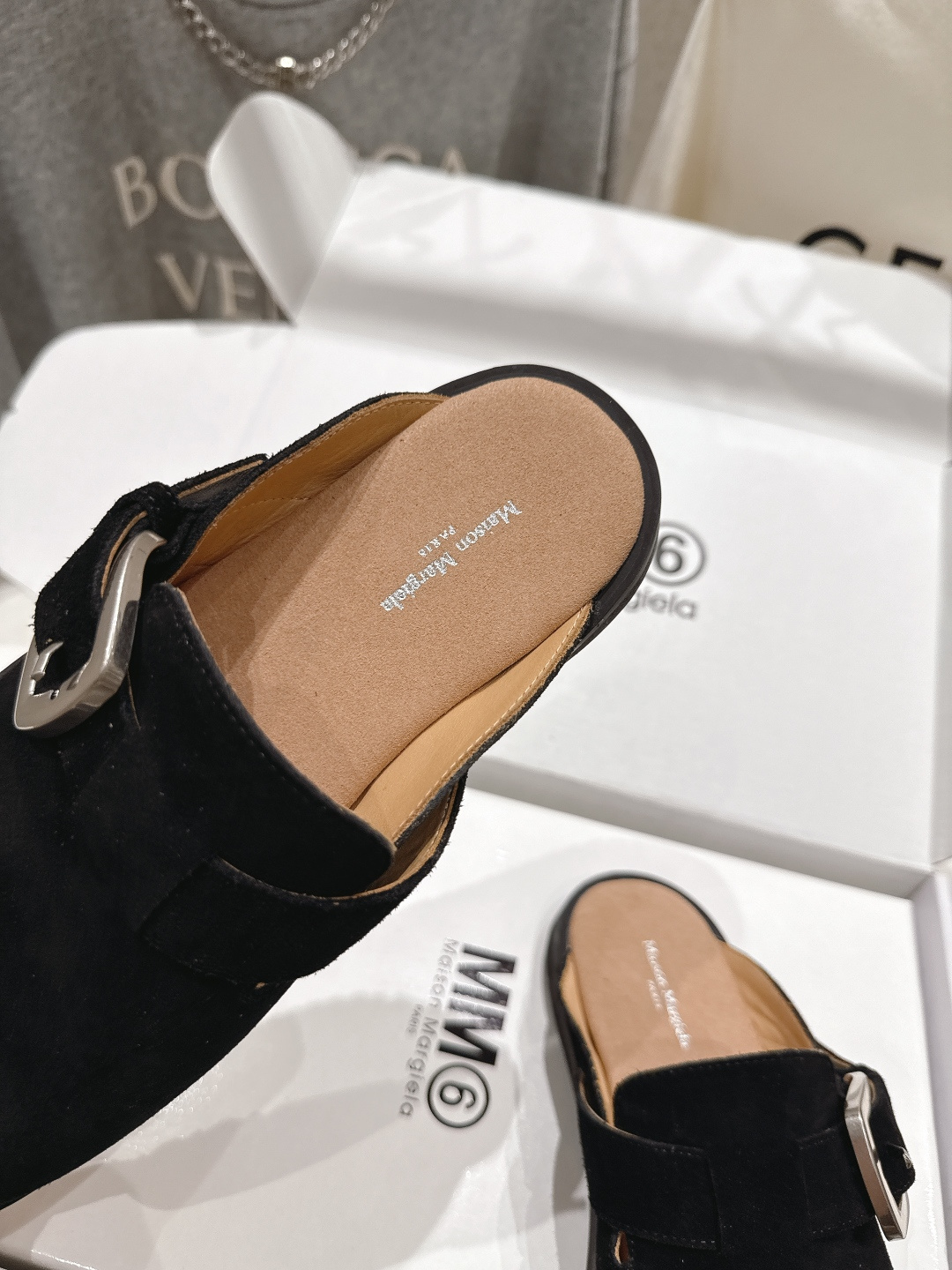高版本出厂  Maison Margiela 马吉拉MM6新款平底分趾勃肯半包拖鞋2026独家新品首发 