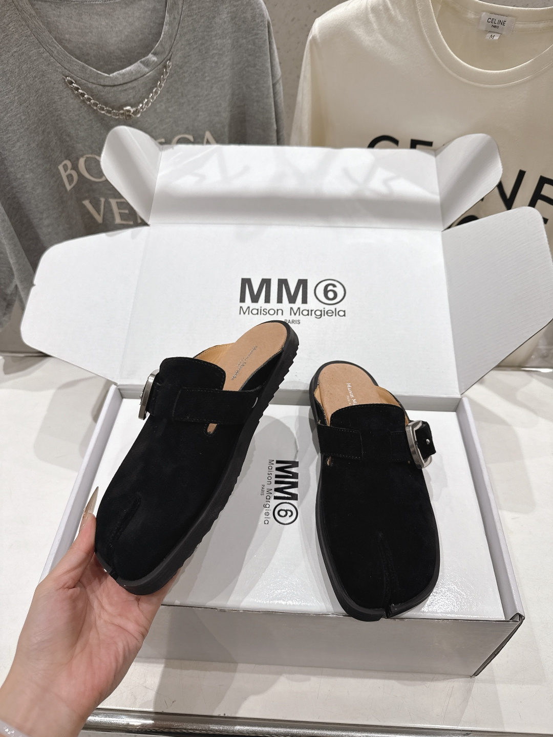 高版本出厂  Maison Margiela 马吉拉MM6新款平底分趾勃肯半包拖鞋2026独家新品首发 