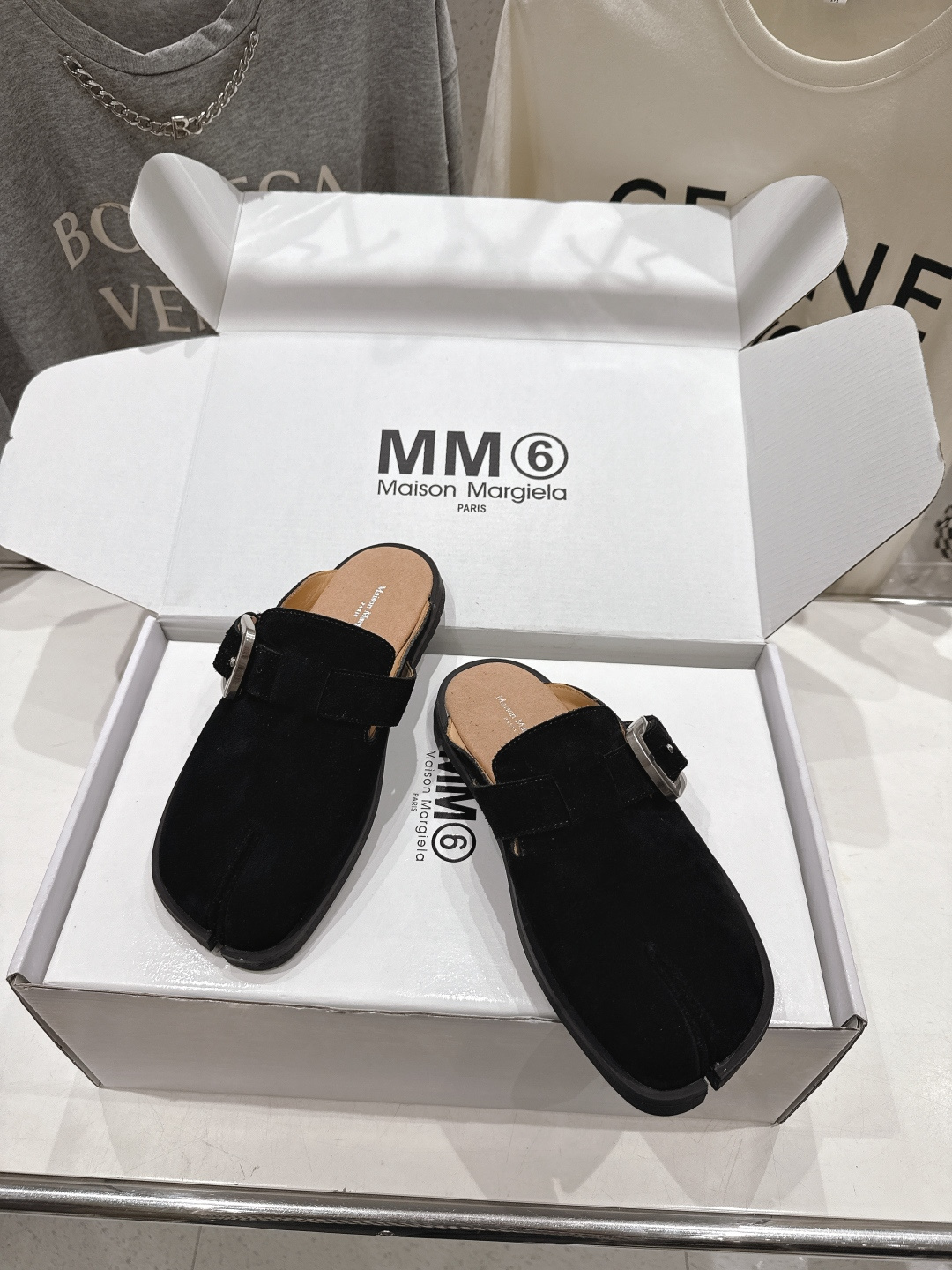 高版本出厂  Maison Margiela 马吉拉MM6新款平底分趾勃肯半包拖鞋2026独家新品首发 