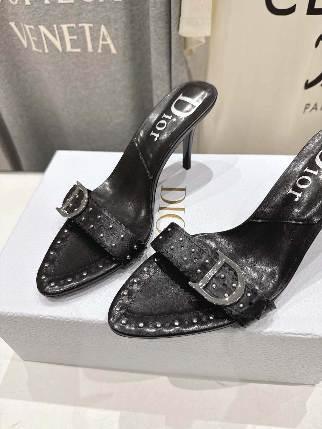 高版本出厂 Dior*迪奥F031D家2026ss夏季新款高跟拖鞋♕♕公主范十足，颜色非常抬肤色，迷人的