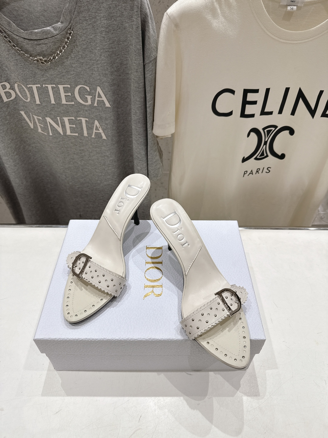 高版本出厂 Dior*迪奥F031D家2026ss夏季新款高跟拖鞋♕♕公主范十足，颜色非常抬肤色，迷人的