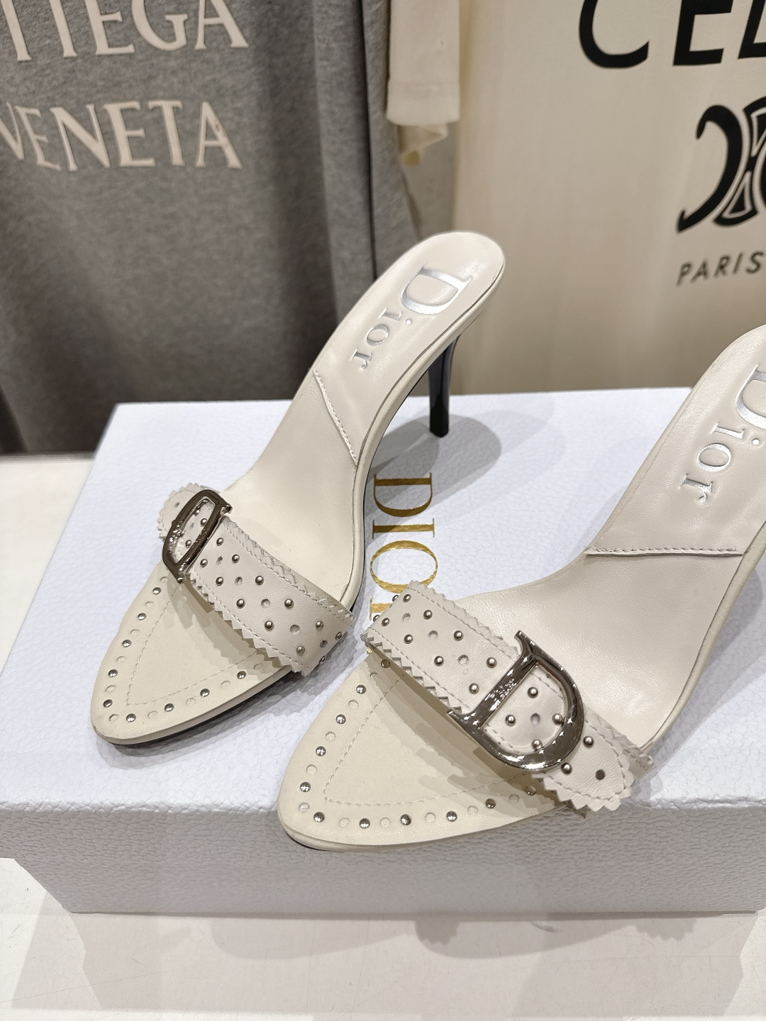 高版本出厂 Dior*迪奥F031D家2026ss夏季新款高跟拖鞋♕♕公主范十足，颜色非常抬肤色，迷人的