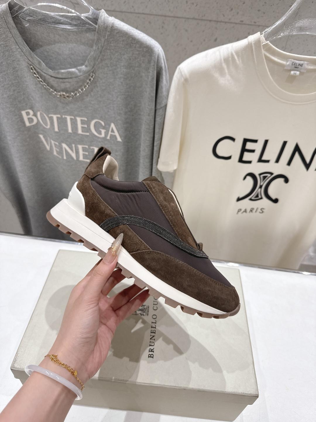 高版本出厂  Brunello Cucinelli 新款BC经典休闲鞋运动鞋系列单鞋BC是意大利知名品牌