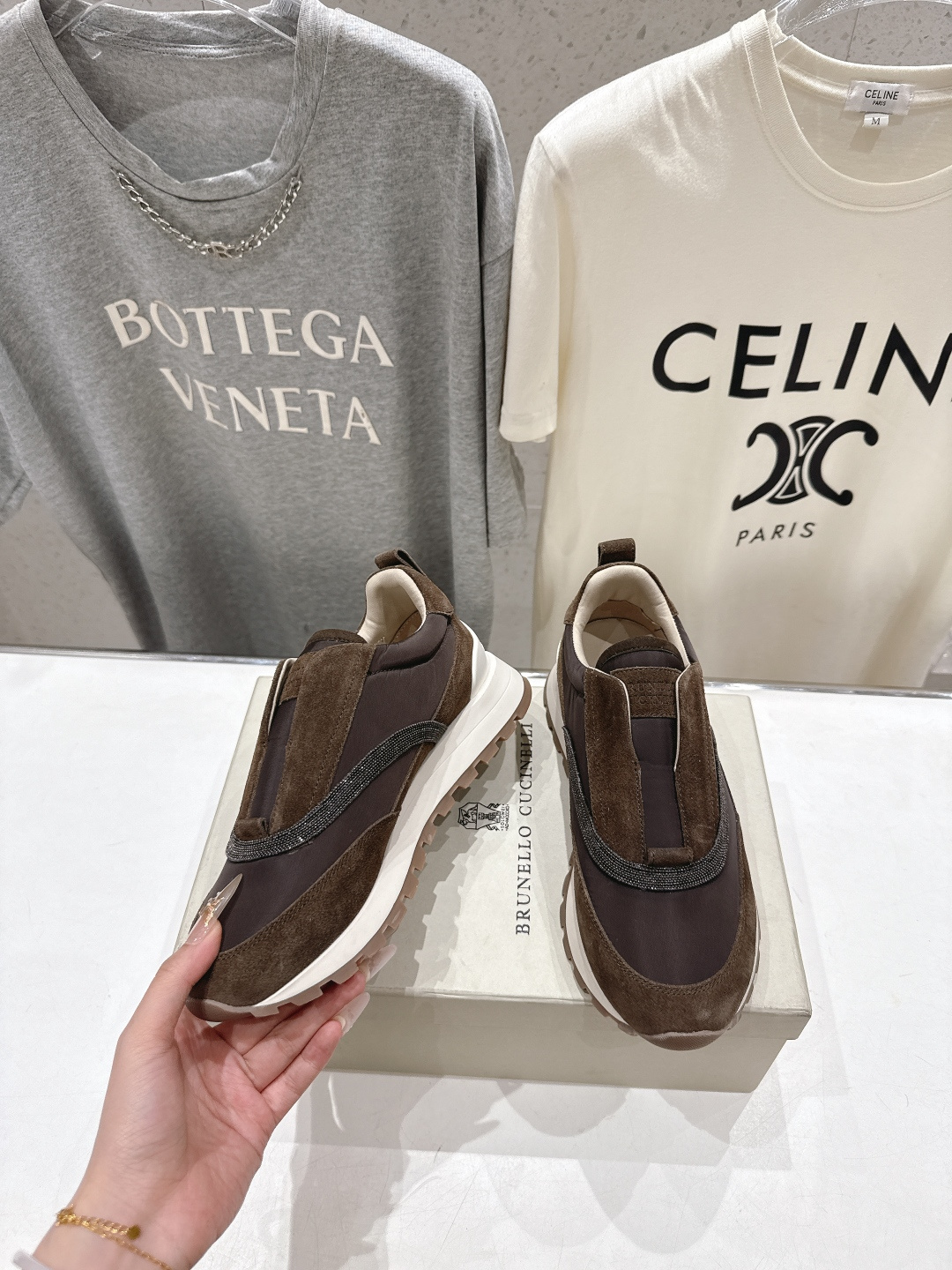 高版本出厂  Brunello Cucinelli 新款BC经典休闲鞋运动鞋系列单鞋BC是意大利知名品牌