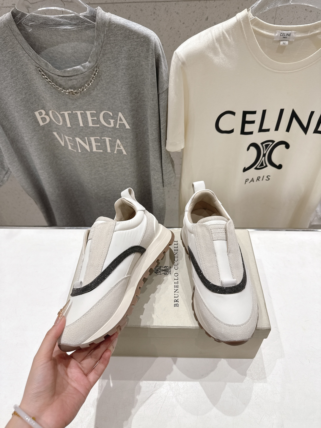 高版本出厂  Brunello Cucinelli 新款BC经典休闲鞋运动鞋系列单鞋BC是意大利知名品牌