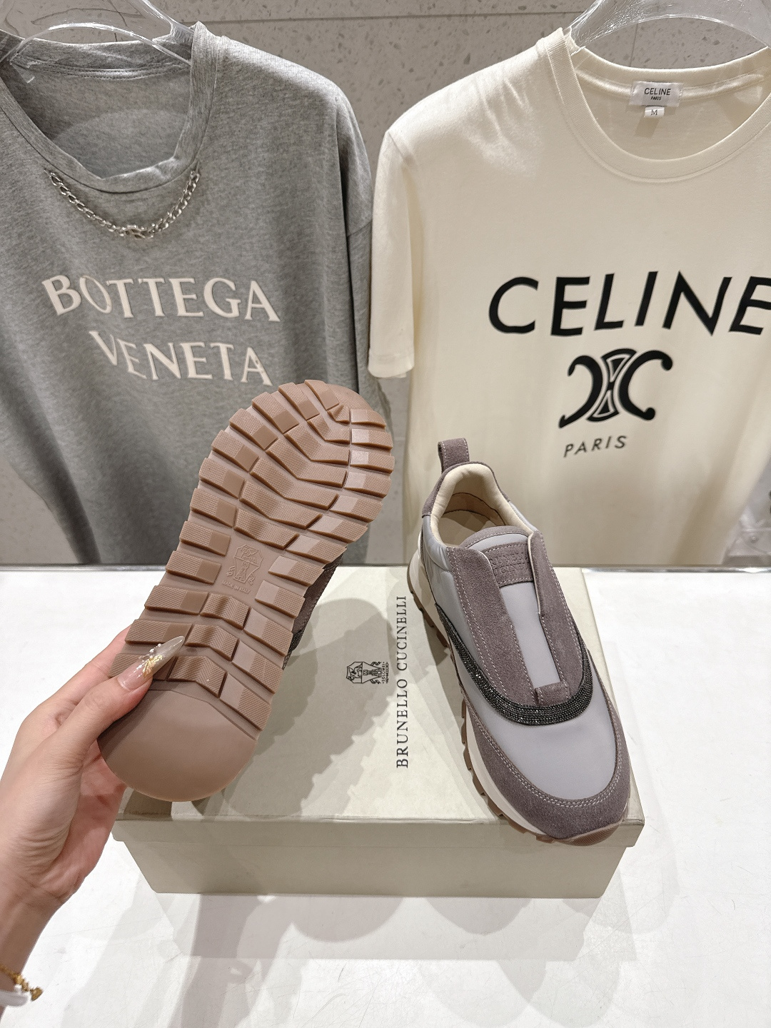 高版本出厂  Brunello Cucinelli 新款BC经典休闲鞋运动鞋系列单鞋BC是意大利知名品牌