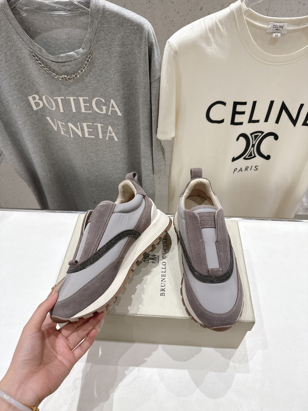 高版本出厂  Brunello Cucinelli 新款BC经典休闲鞋运动鞋系列单鞋BC是意大利知名品牌