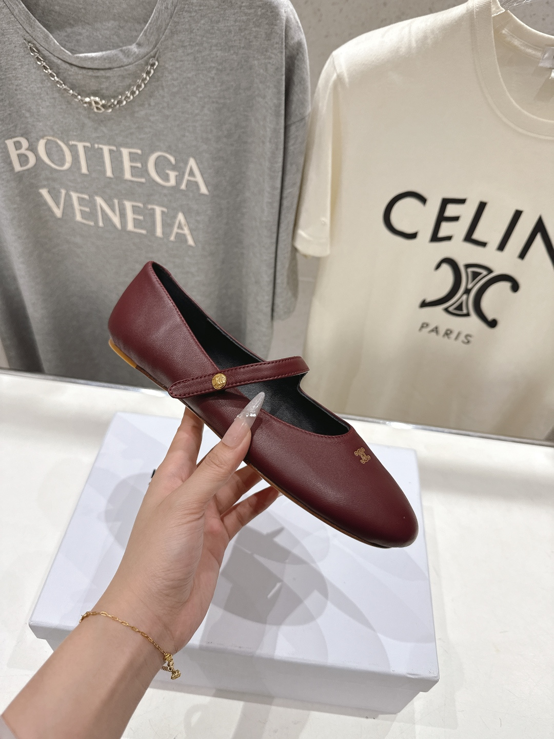 高版本出厂  CELINE*赛琳F035 2026ss思琳新款玛丽珍平底鞋乐福鞋单鞋网红爆款来袭！各大网