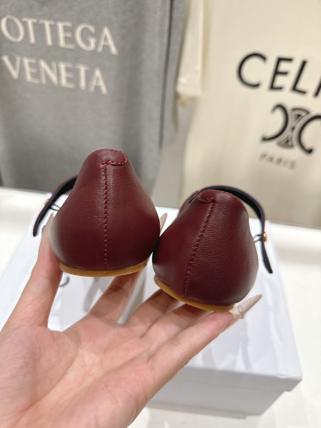 高版本出厂  CELINE*赛琳F035 2026ss思琳新款玛丽珍平底鞋乐福鞋单鞋网红爆款来袭！各大网