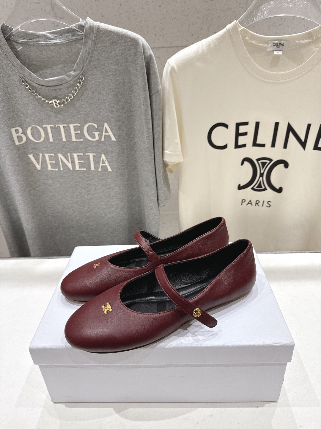高版本出厂  CELINE*赛琳F035 2026ss思琳新款玛丽珍平底鞋乐福鞋单鞋网红爆款来袭！各大网